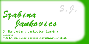szabina jankovics business card